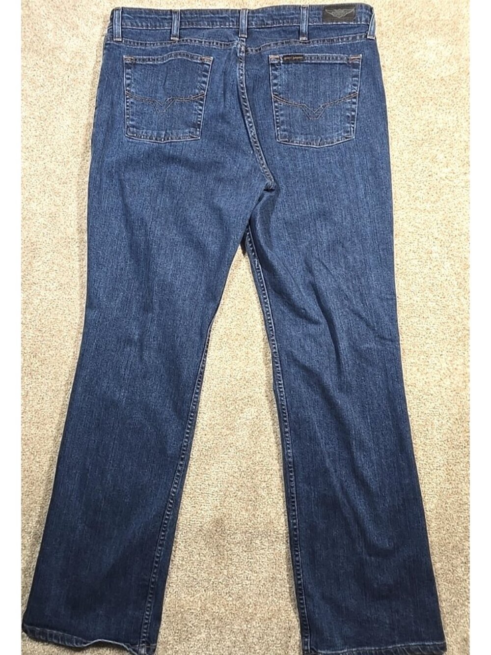 Harley-Davidson Bootcut Jeans 99114-11VT Stretch Motorcycle Biker Women 18 Tall